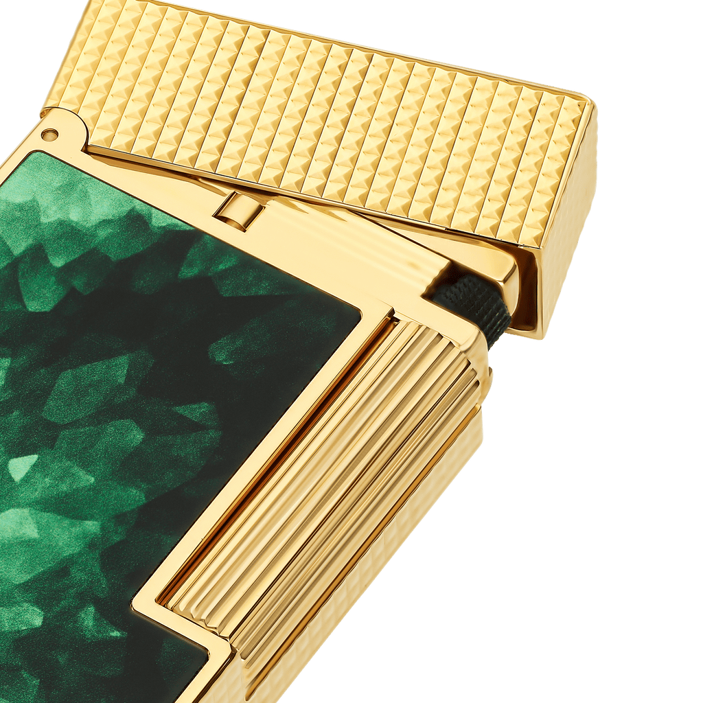 LIGNE 2 LACQUERED LIGHTER GÉODE GREEN