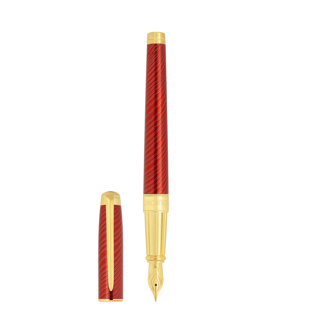 Pluma Estilográfica Grande Línea D Eternity Horseman Roja