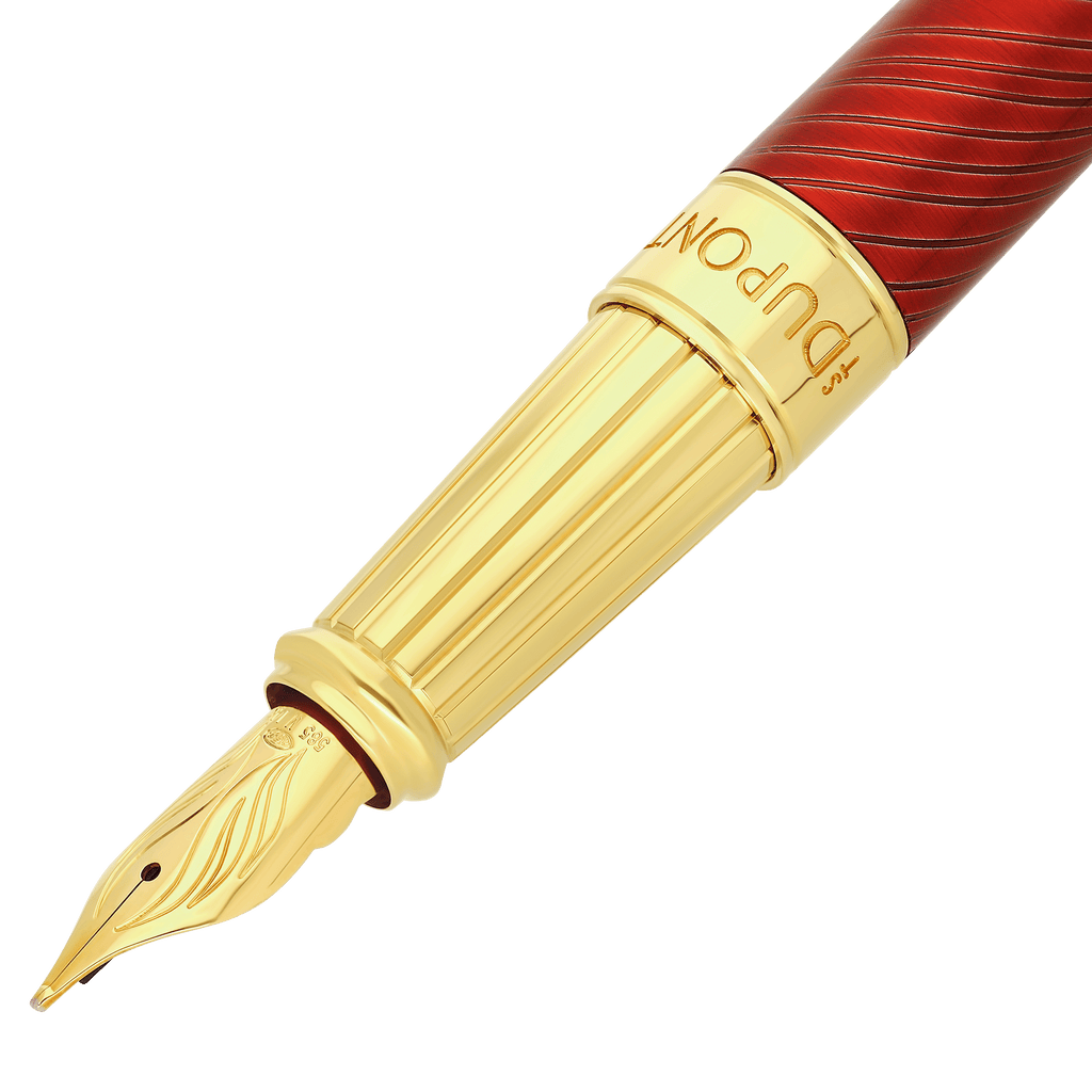 Pluma Estilográfica Grande Línea D Eternity Horseman Roja