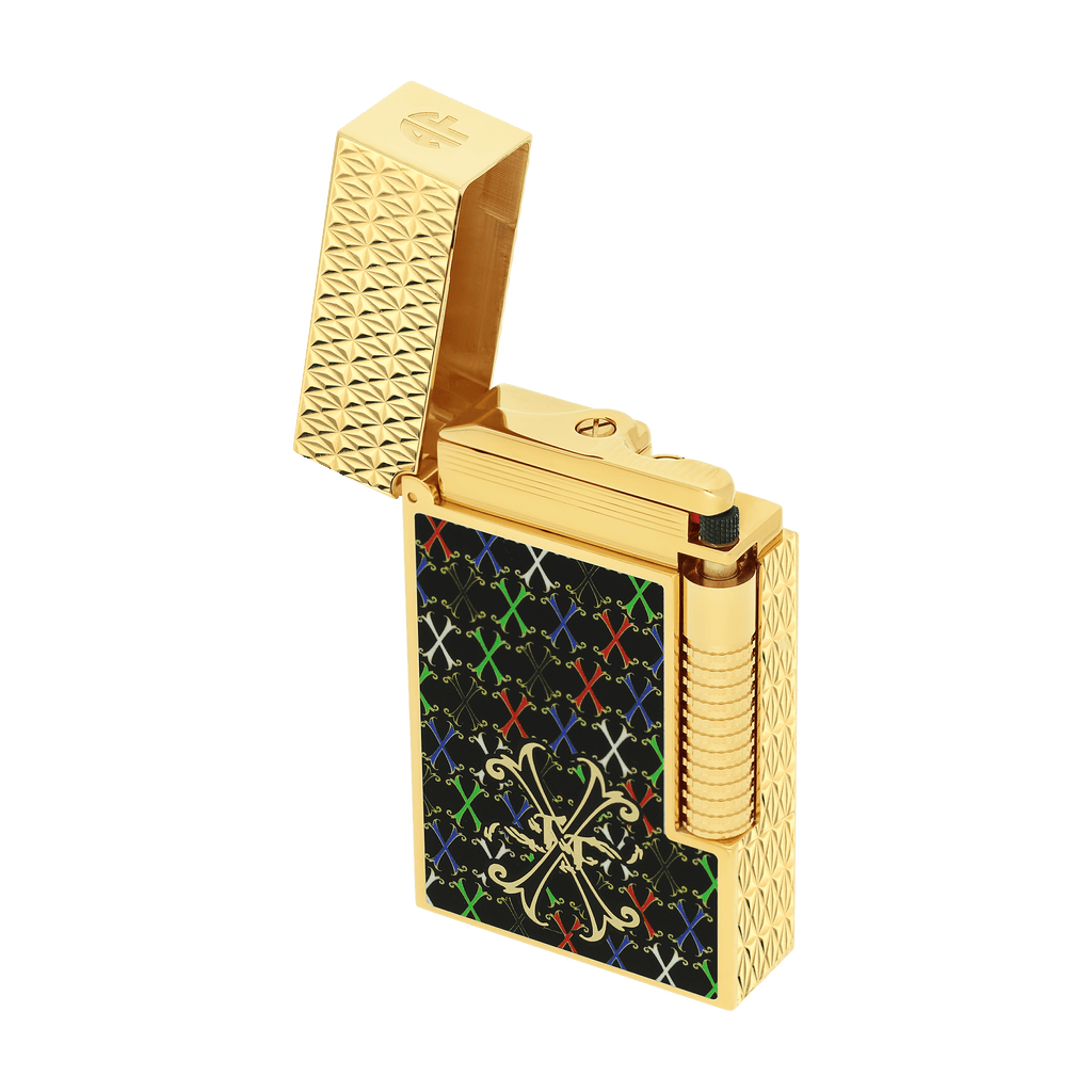 LE GRAND DUPONT LACQUERED LIGHTER FUENTE MULTICOLOR